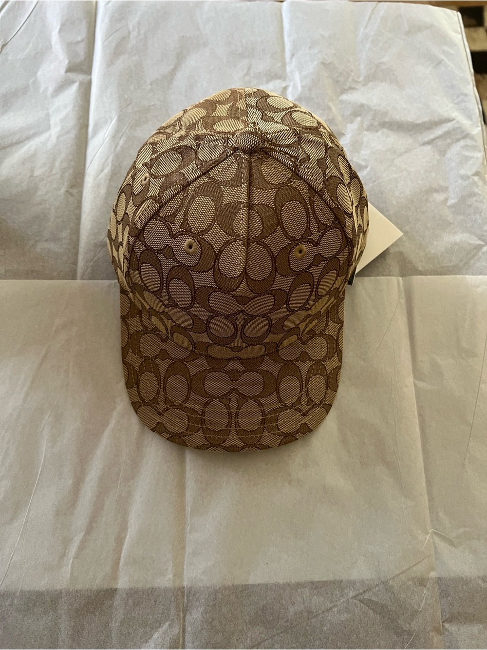 Coach Brown Signature Jacquard Baseball Cap